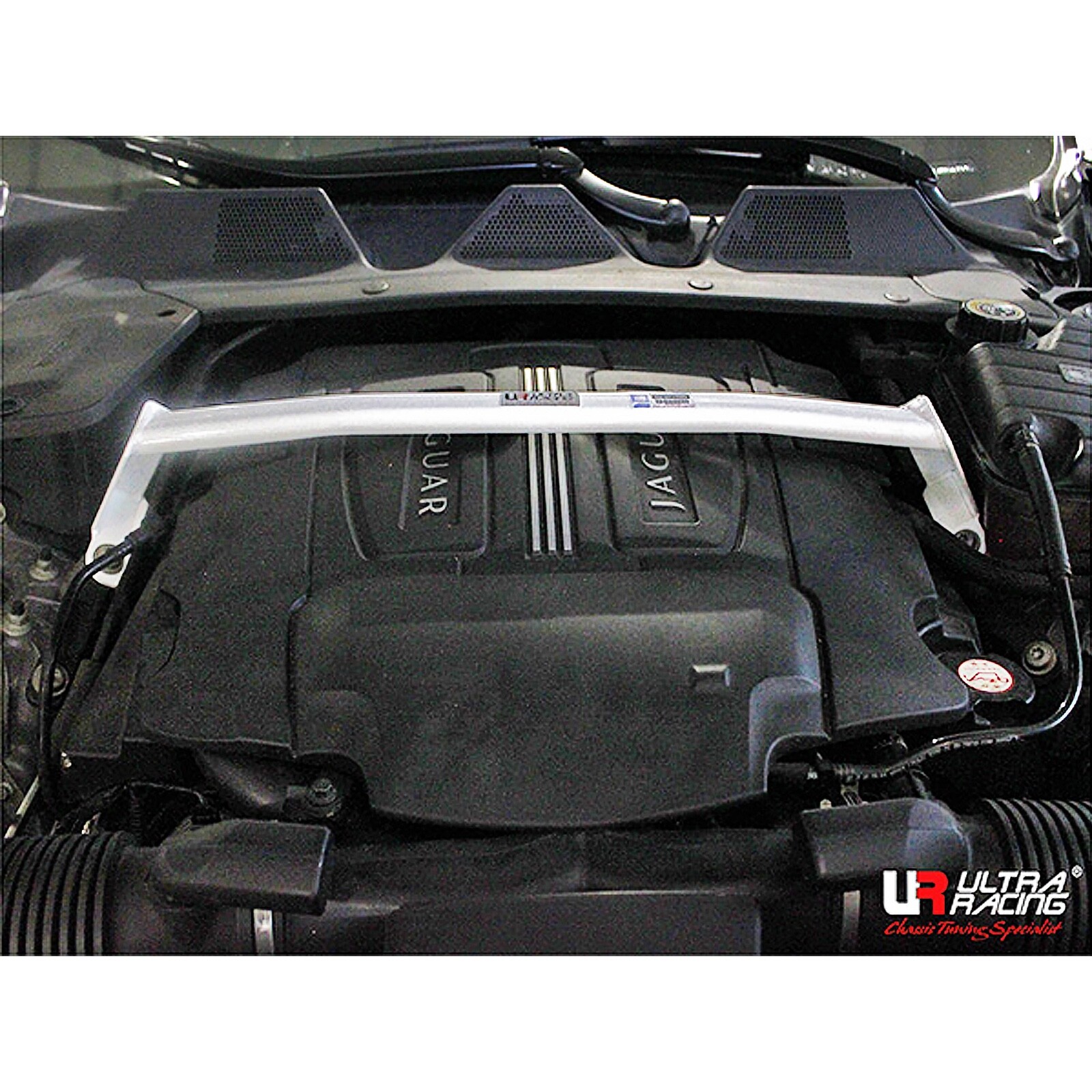 JAGUAR XJL X351 SUPERCHARGER '10~'19 ULTRA RACING 2 POINTS FRONT STRUT TOWER BAR