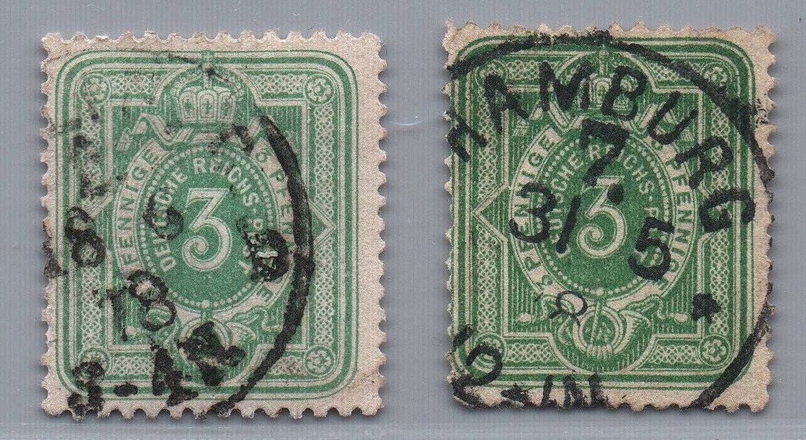 Dt. Reich Michel No. 31 a + b stamped tested