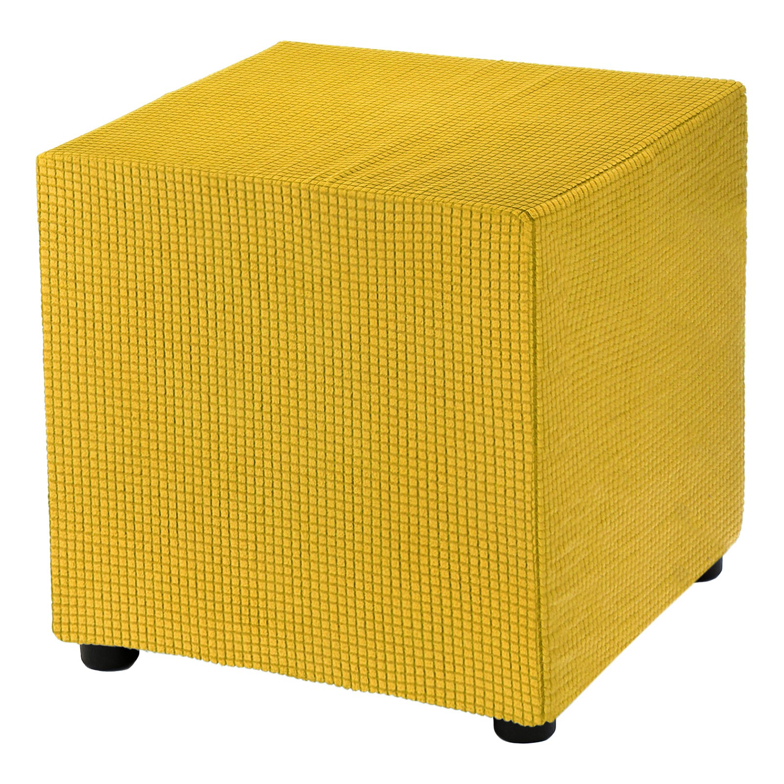 Square Cover 18 Inch Polyester Slipcovers Yellow