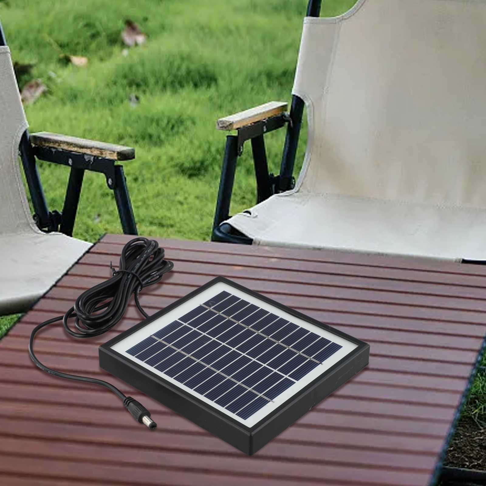Convenient Charging Solution Lightweight 12V Solar Panel with Long Cable
