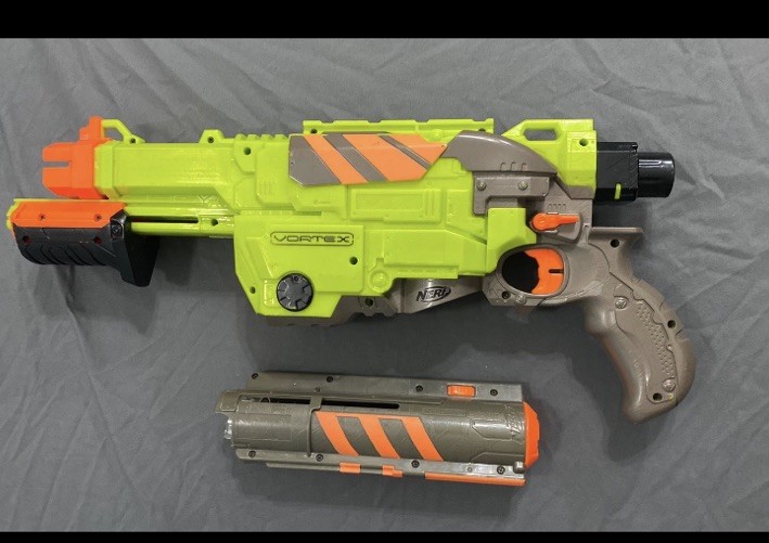 Nerf Vortex Lumitron Disc Blaster Untested And Nerf Disc Blaster Pistol