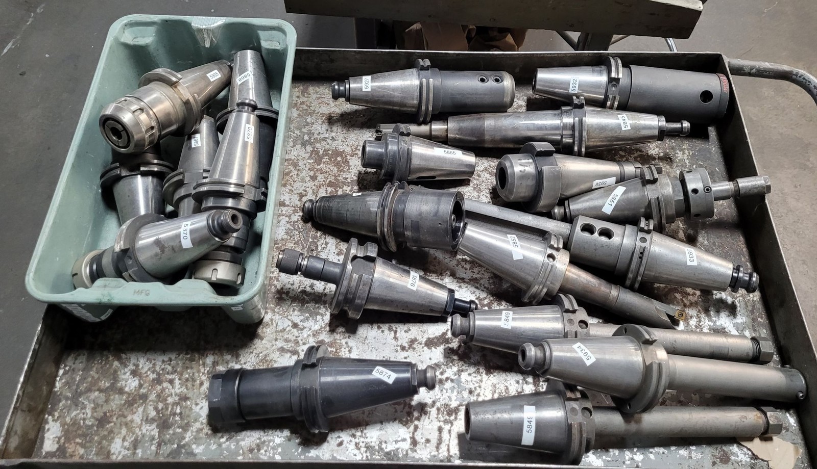 Lot of 20 – CAT 50 Tool Holders – Various Types