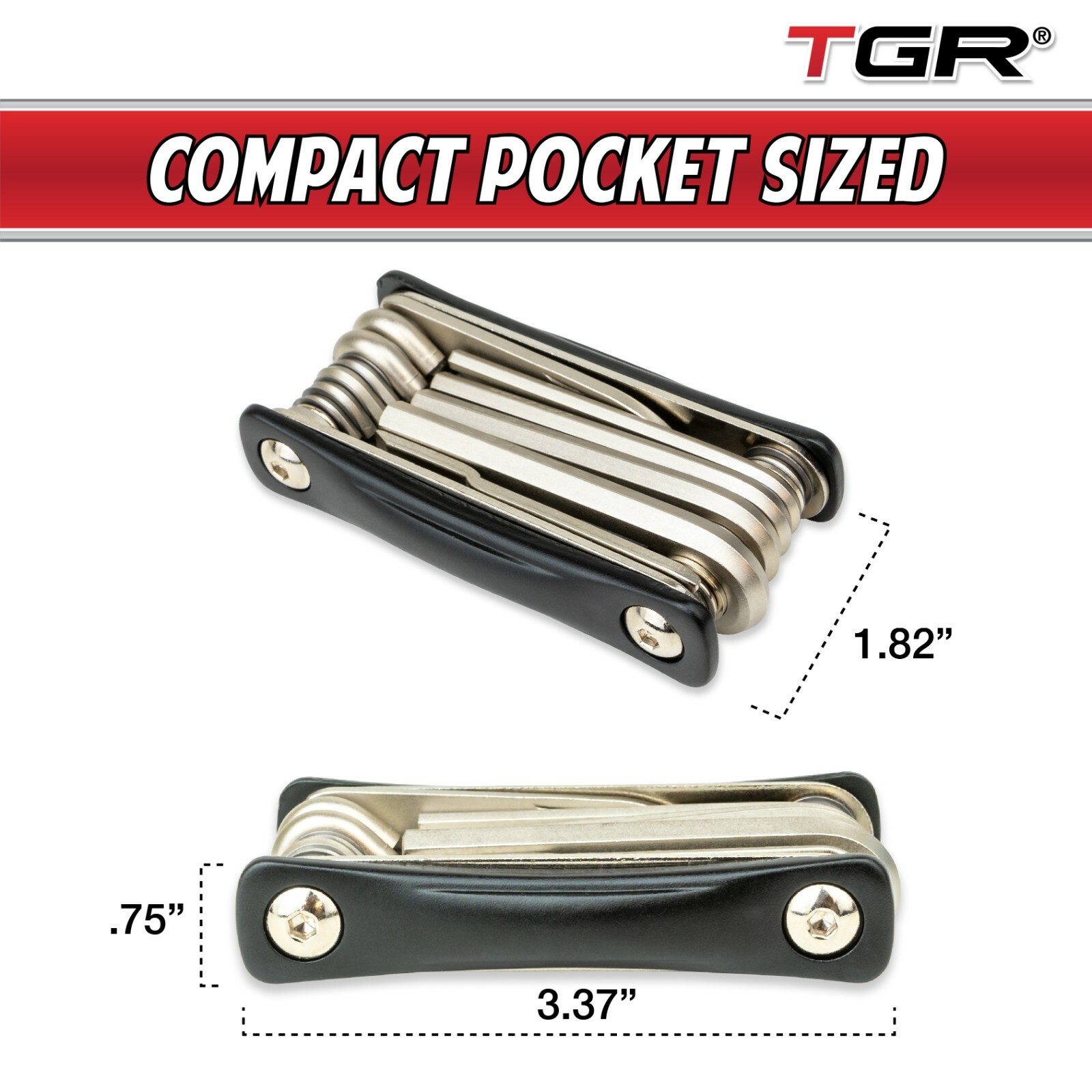 TGR 19 in 1 Folding Multi-Function Bicycle Bike Tool - Heavy Duty, Compact