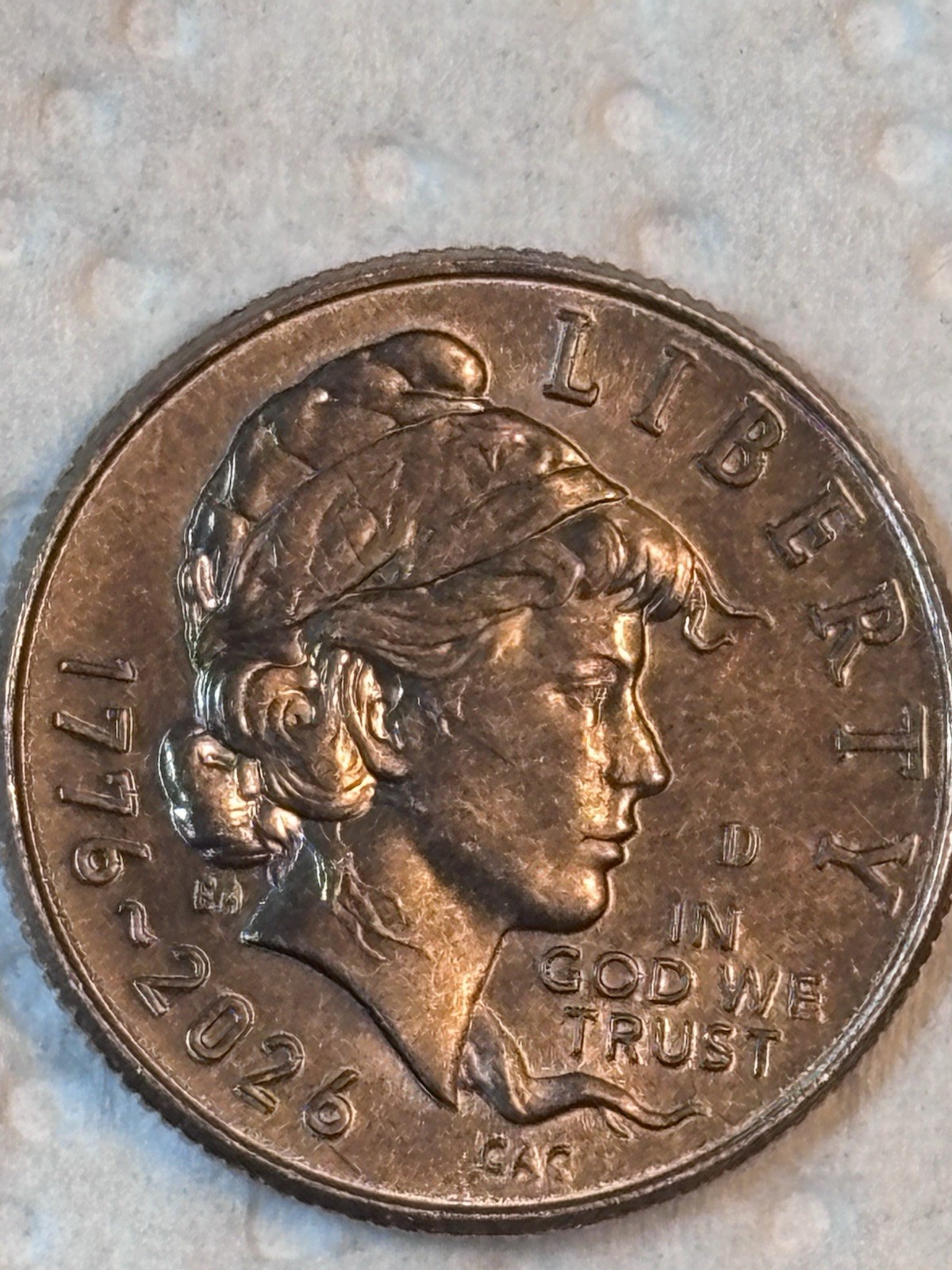 2026 D Emerging Liberty Dime Improper Annealed Error Nice Contrast!