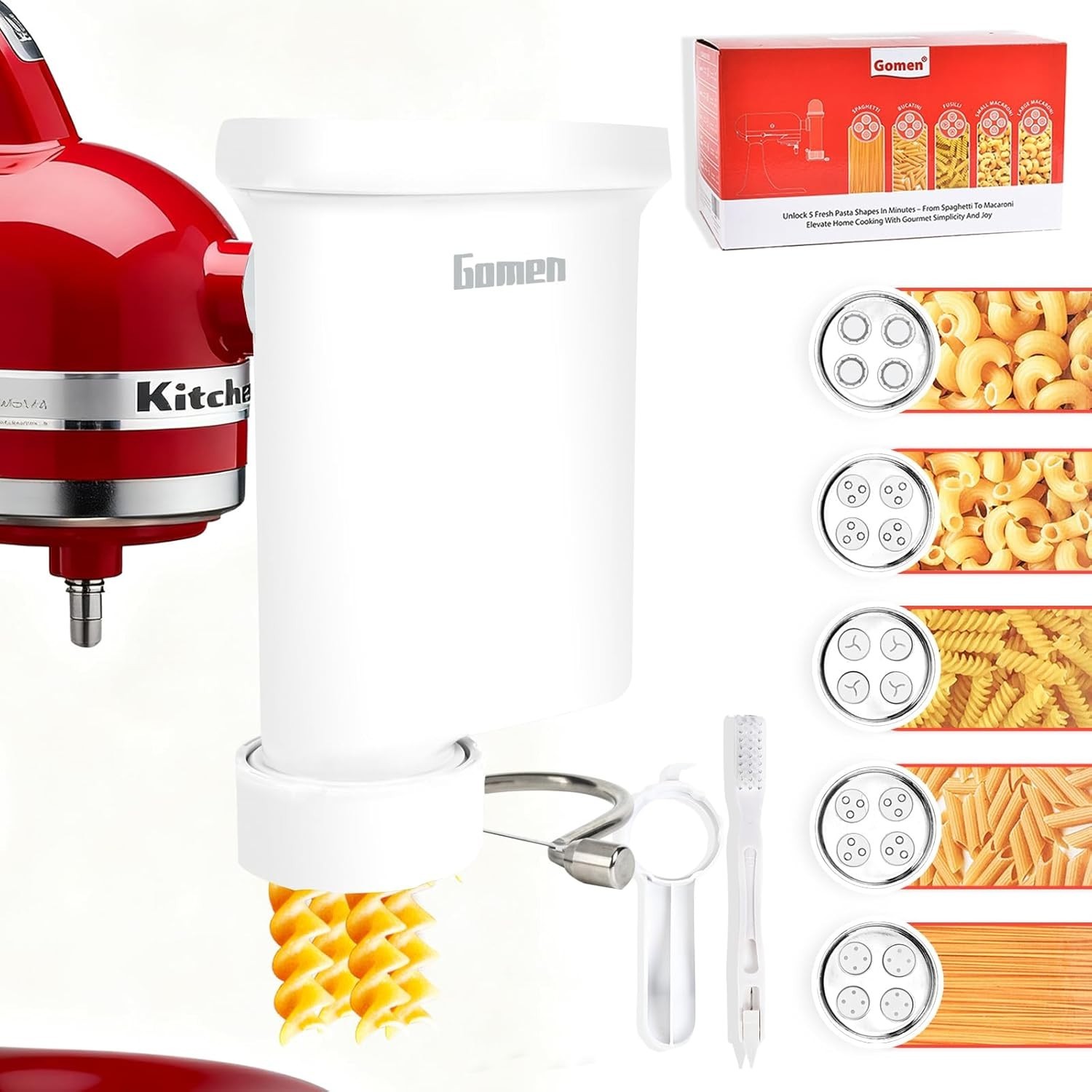 Pasta Attachment for Kitchenaid Stand Mixer, Pasta Press Attachment for KitchenA