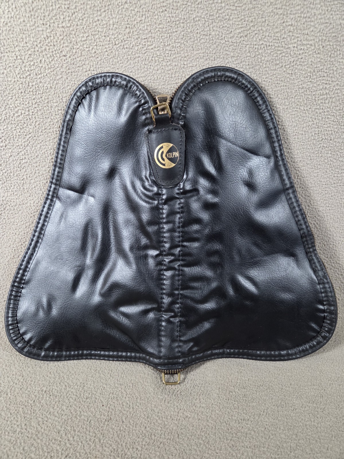 Vintage Kolpin Black Soft Sherpa Lined Zippered Pistol Case 11" X 6"
