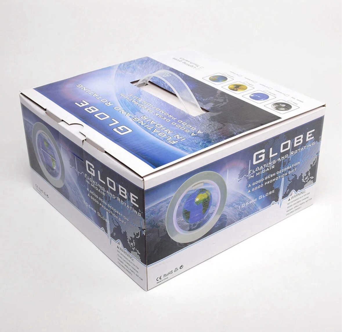 Globe Levitating Rotating LED Tabletop Globe Modern Multicolor Freestanding