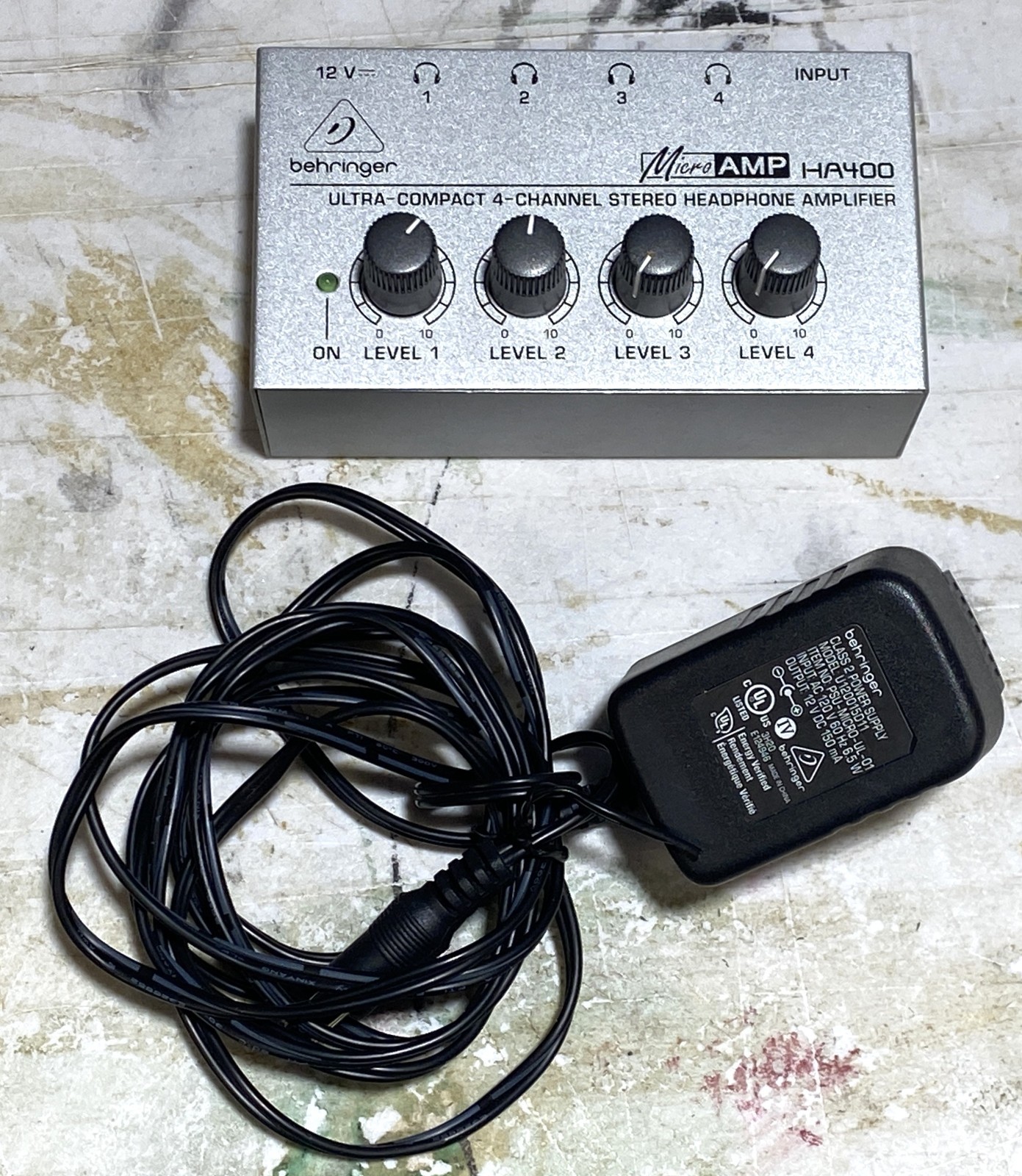 Behringer Microamp HA400 4 Channel Stereo Headphone Amplifier