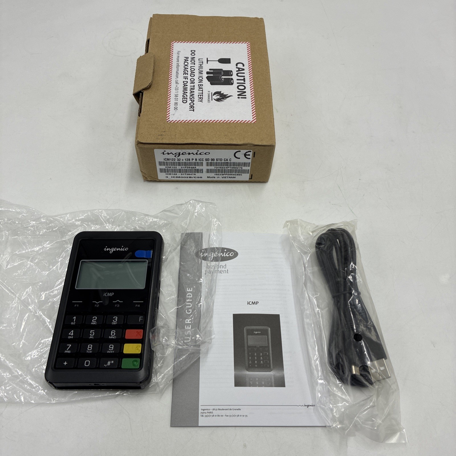Ingenico Card Reader iCMP USB Bluetooth for POS