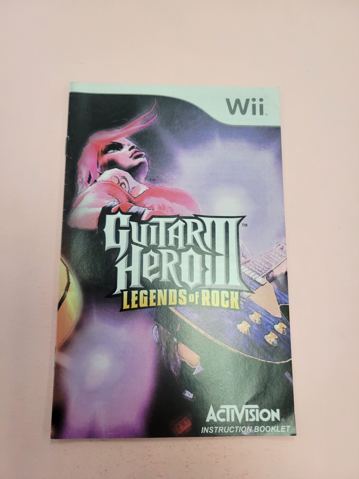 guitar hero 3 legends of rock wii Manual Only