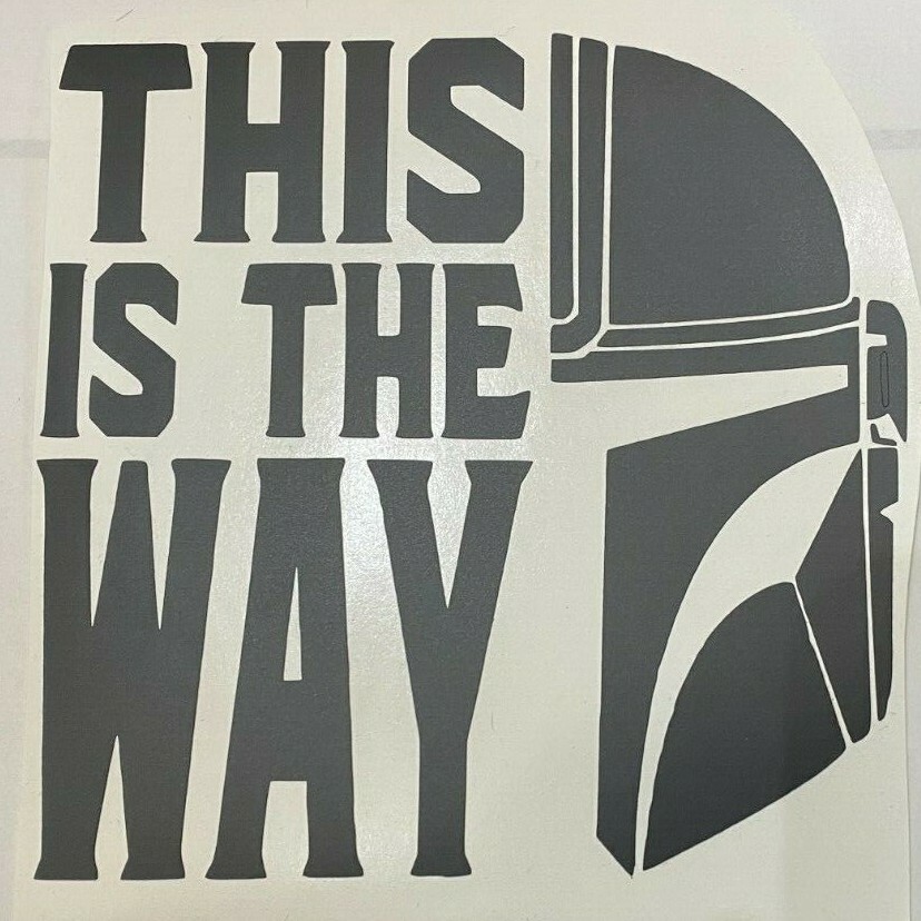 Mandalorian THIS IS THE WAY decal sticker Din Djarin the Child Yoda Star Wars