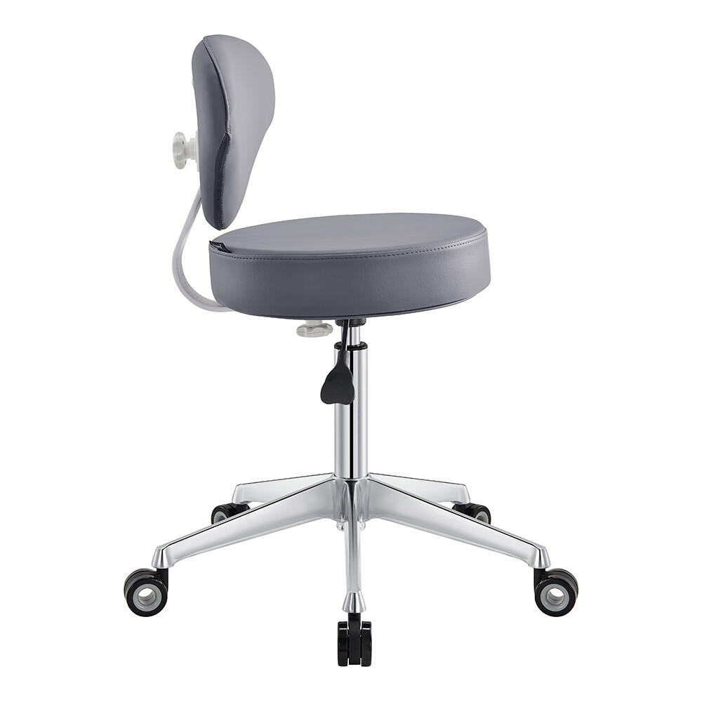 Roller Stool Medical Office All Purpose Adjustable Stool with Easy Glide Wheels