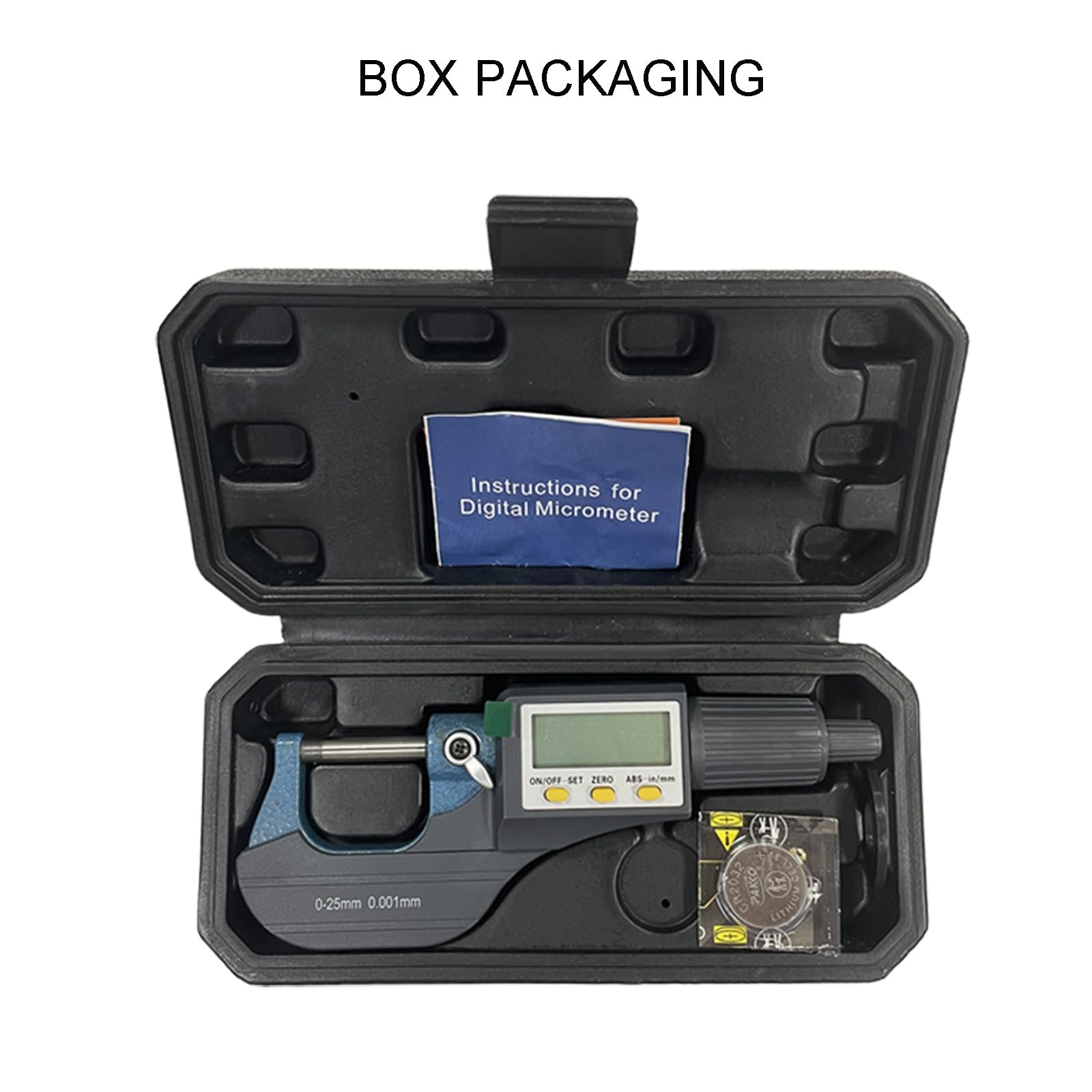 Digital Outside Micrometer, Digital Electronic Display Micrometer 0-1"/0-25mm...
