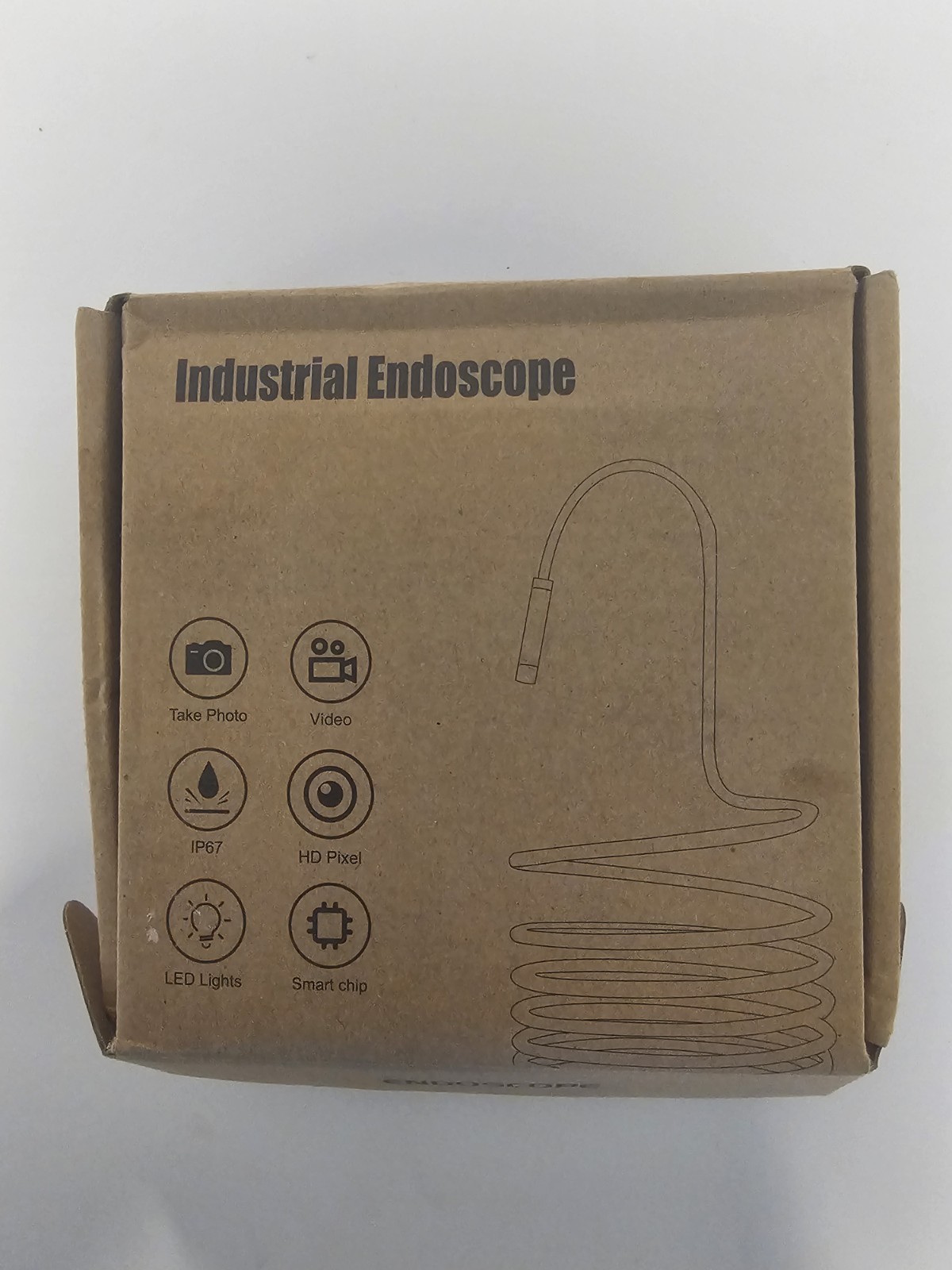 Industrial Endoscope HD camera LED lights connect with iPhone take video  photo