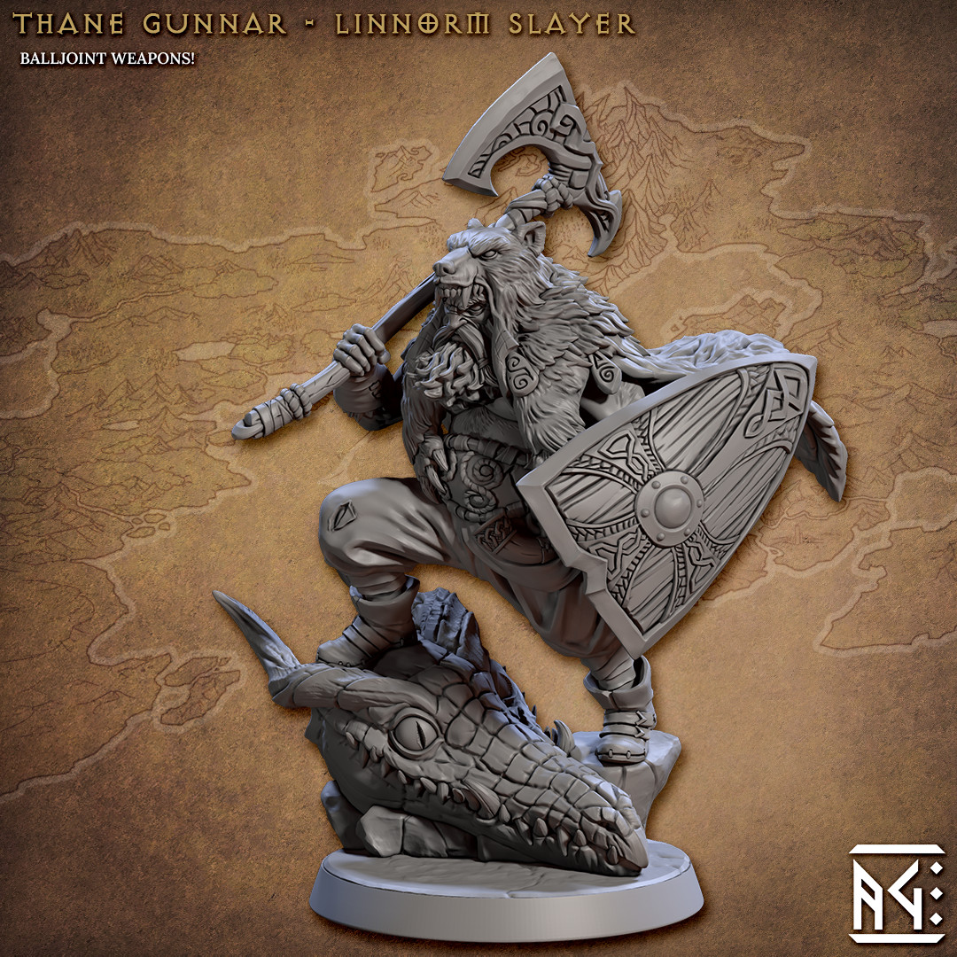 Norse Hero - Barbarian / Fighter - Artisan Guild Fantasy Dungeons and Dragons