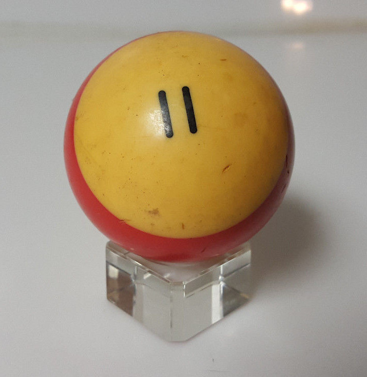 Vintage Pool Ball Billiards 11 Eleven ball