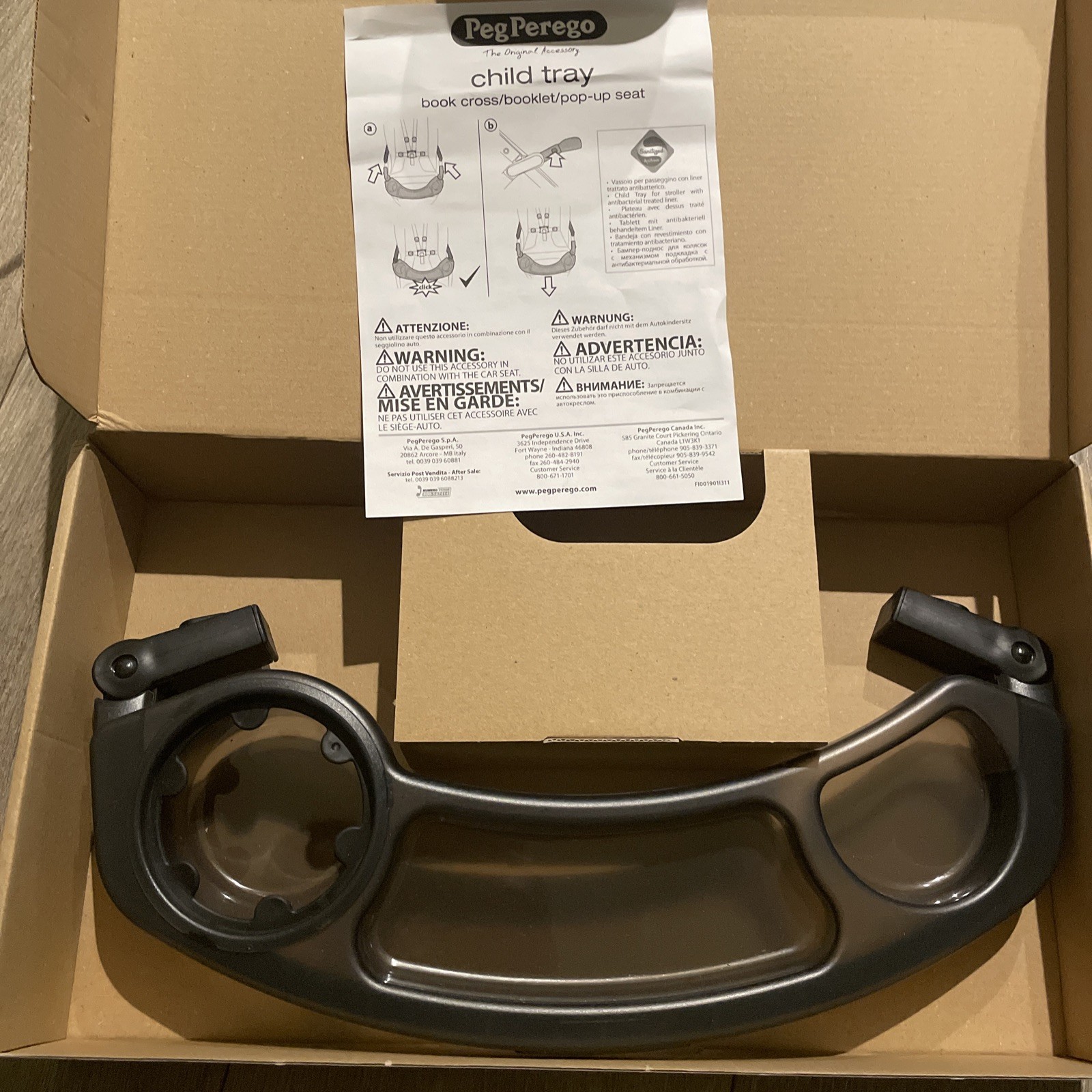 Peg Perego Stroller Child Tray BOOK POP-UP, BOOK PLUS NS and OTHER Seats