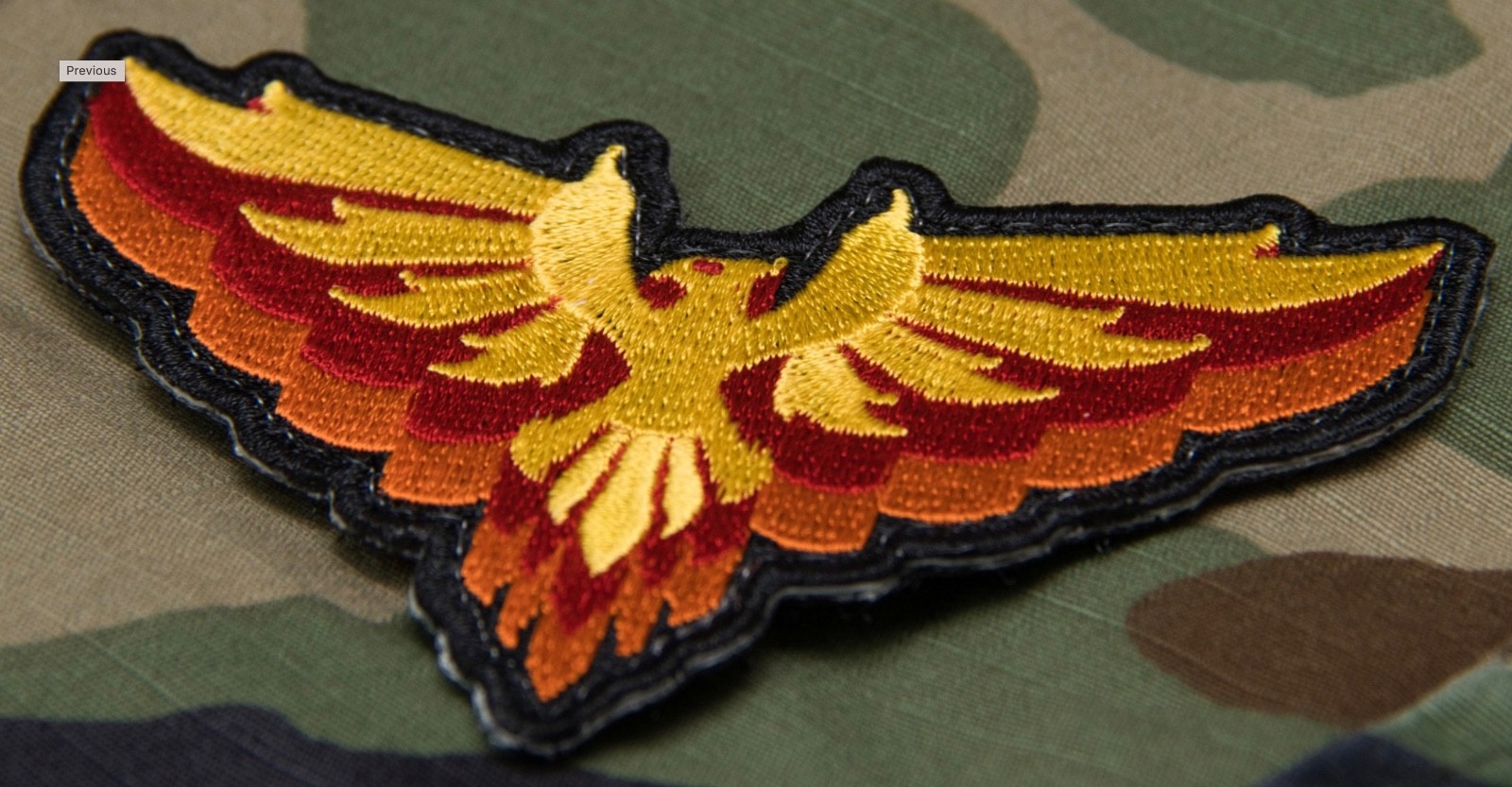 Milspec Monkey MSM Morale Patch Nylon - PHOENIX - FIRE2 Full Color NEW!