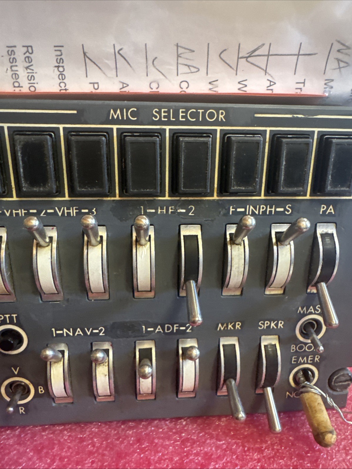 Avtech Audio Control Panel 5141-1-25 *AS REMOVED* bin29