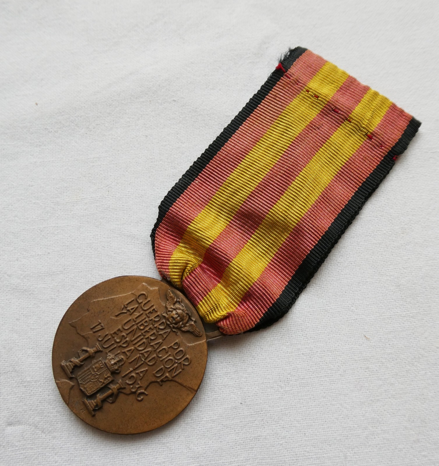 MEDAGLIA GUERRA DI SPAGNA 1936 MARCATA FML ESPANA GUERRA CIVIL