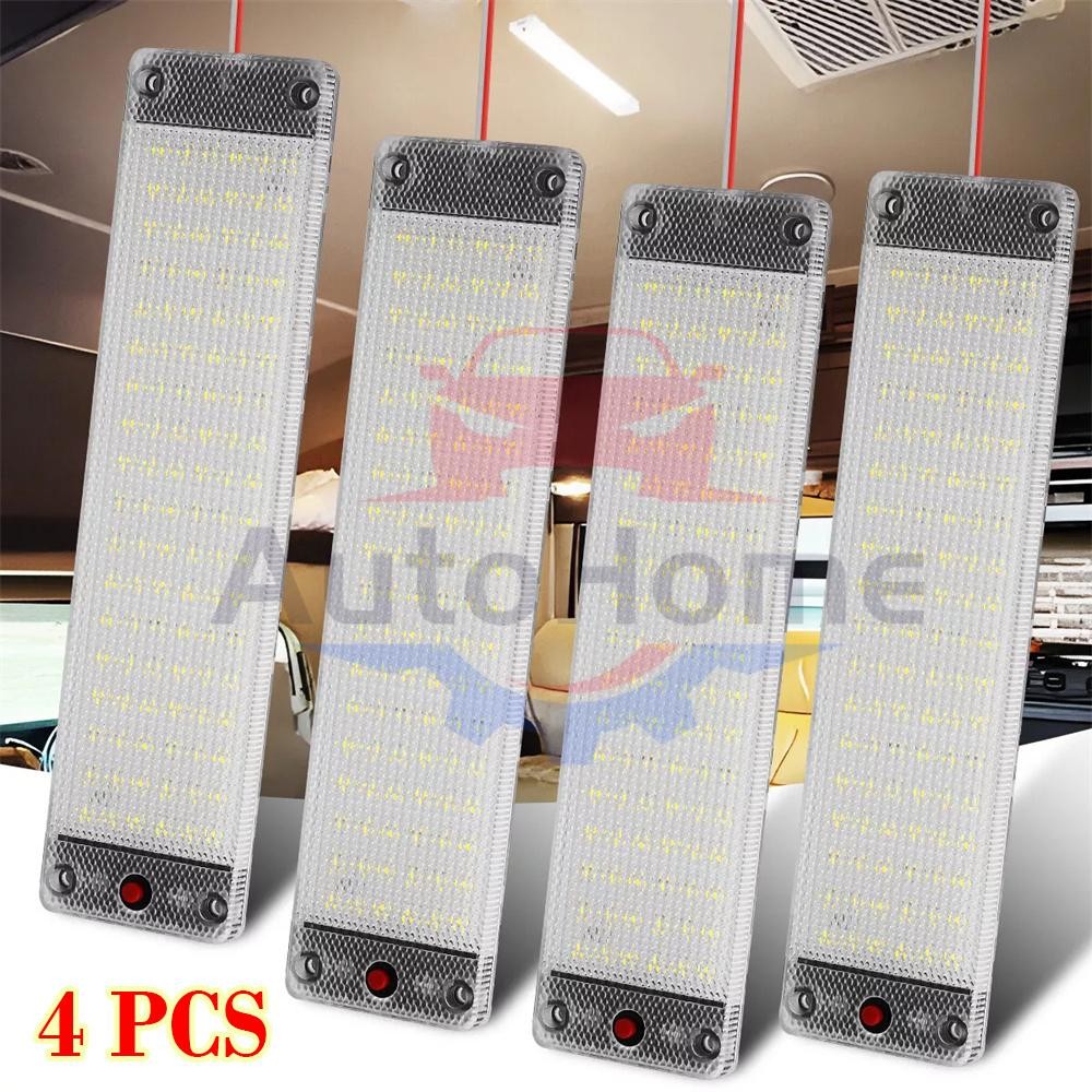4 Pcs 12V LED RV Ceiling Dome Light LED Interior Lighting for Trailer Camper RV