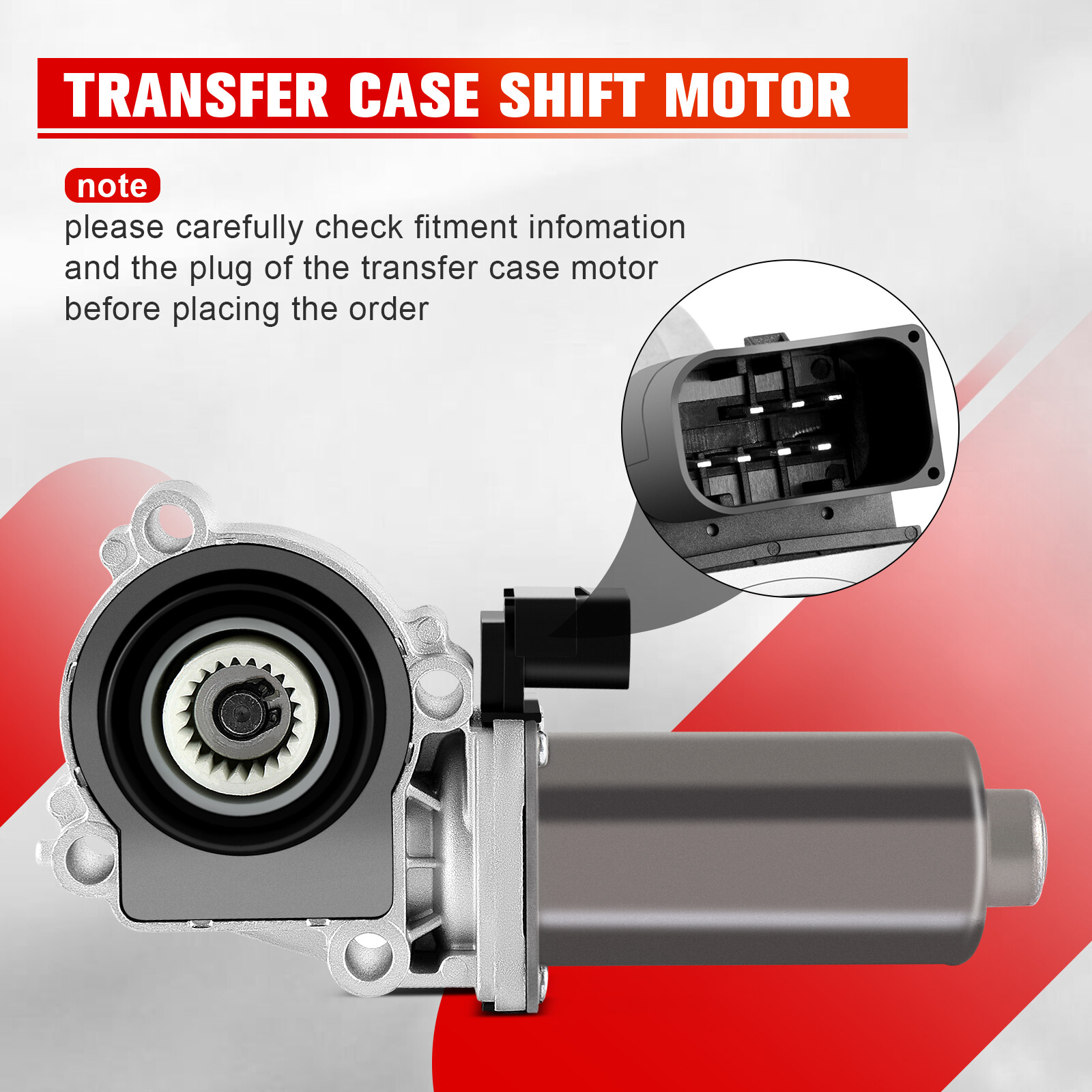 Transfer Case Shift Motor For BMW E83 E53 E70 E71 X5 X3 X6 3.0L With Sensor