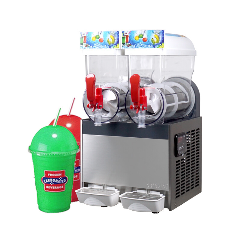 Commercial 2X15L Tanks Ice Slush Machine Margarita Smoothie Frozen Drink slushie