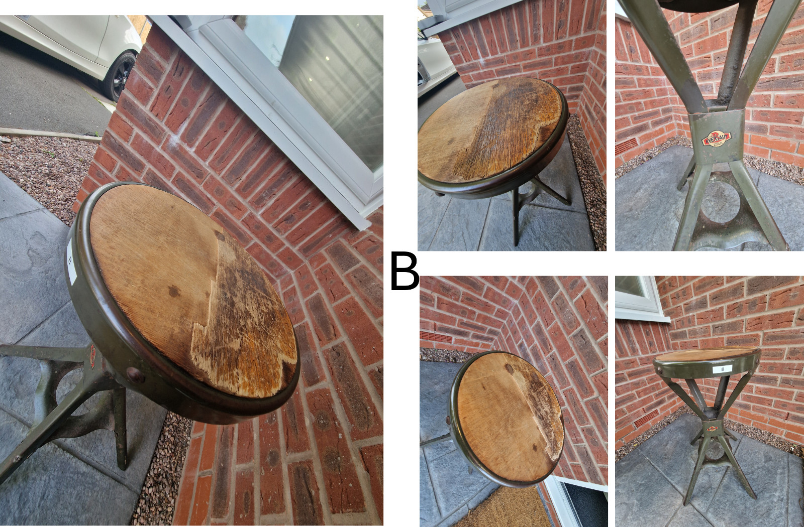 Vintage Industrial Evertaut (Bar) Stools, several available (see photos)