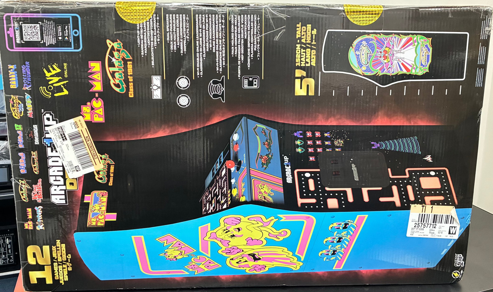 Arcade1up Deluxe Arcade Cabinet System Blue New