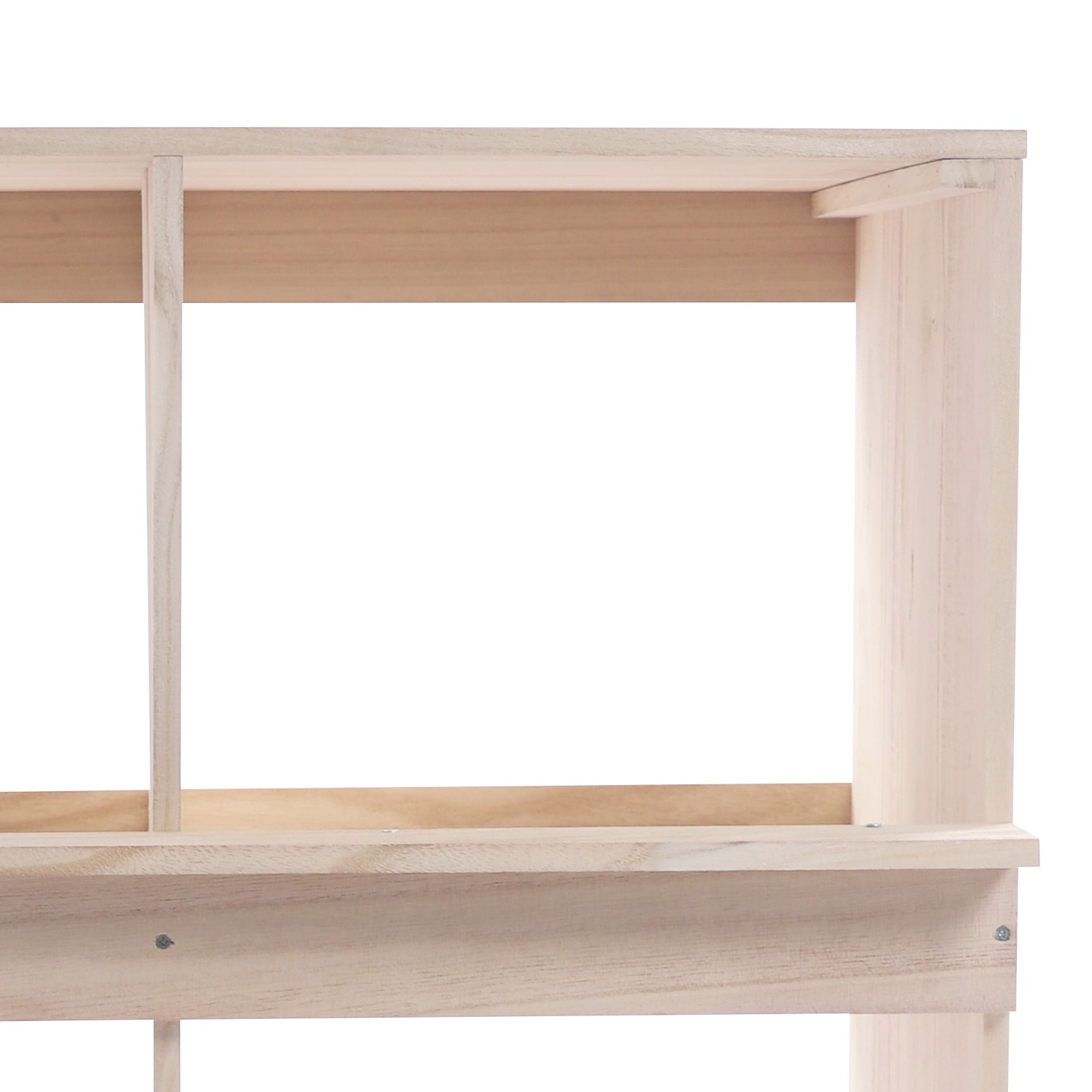 2 Tiers Chicken Laying Boxes 4 Hole Nesting Box Four Compartment Lay Case Farm