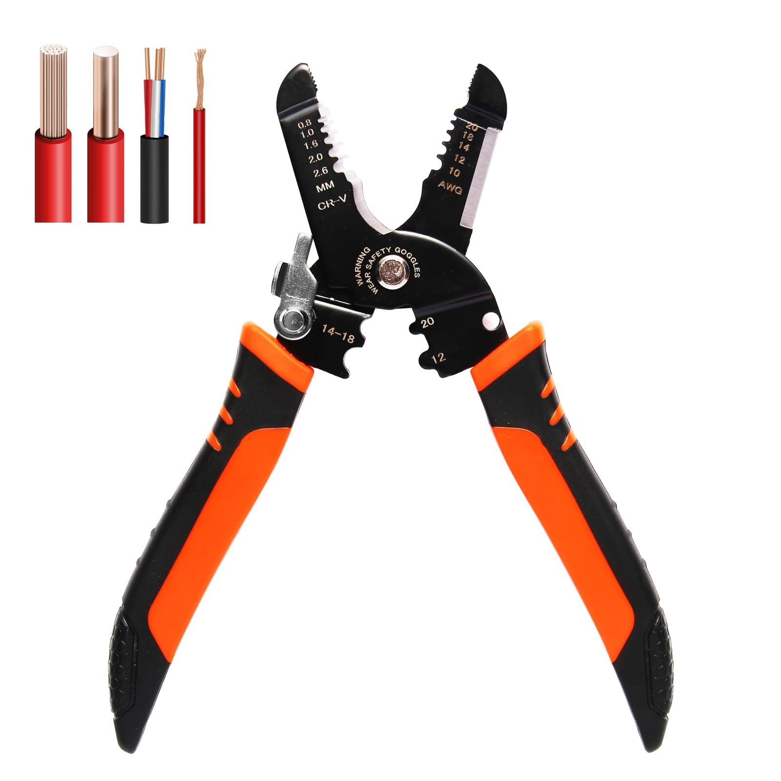 Wire Stripper, 3-rd Generation Wire Strippers or Crimping Tool, 5-IN-1 Wire C...