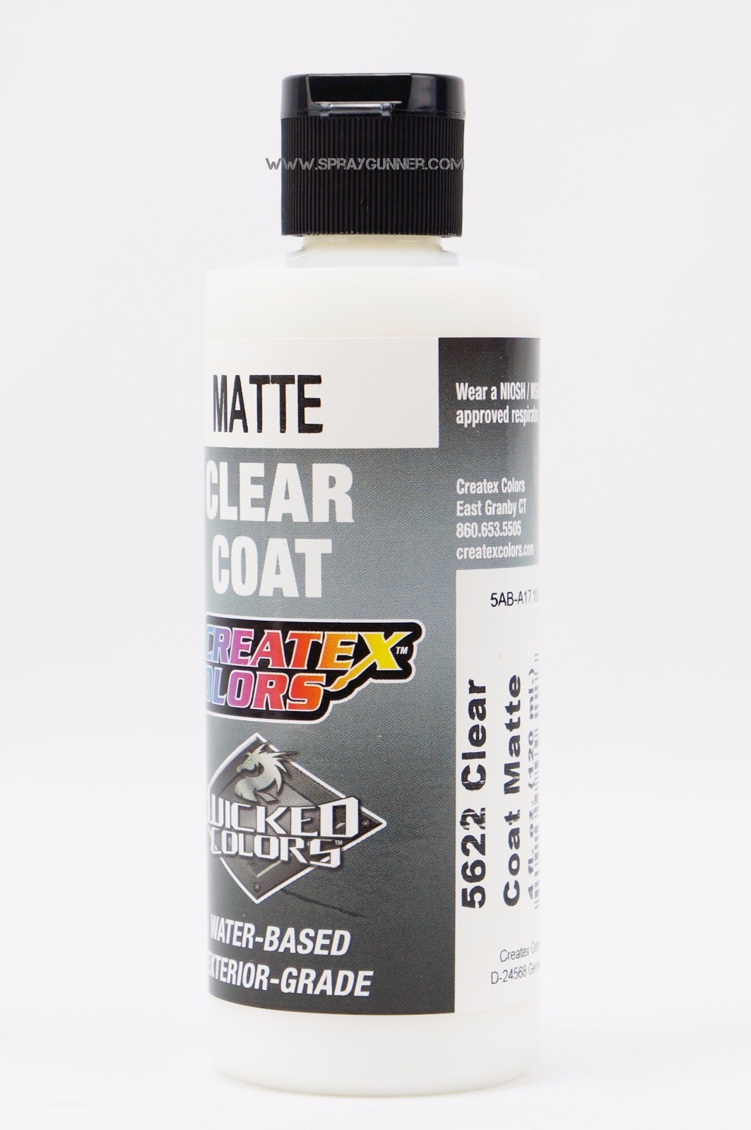 Createx Colors 5622 Clear Coat Matte 4oz top-coat airbrush ready protective coat