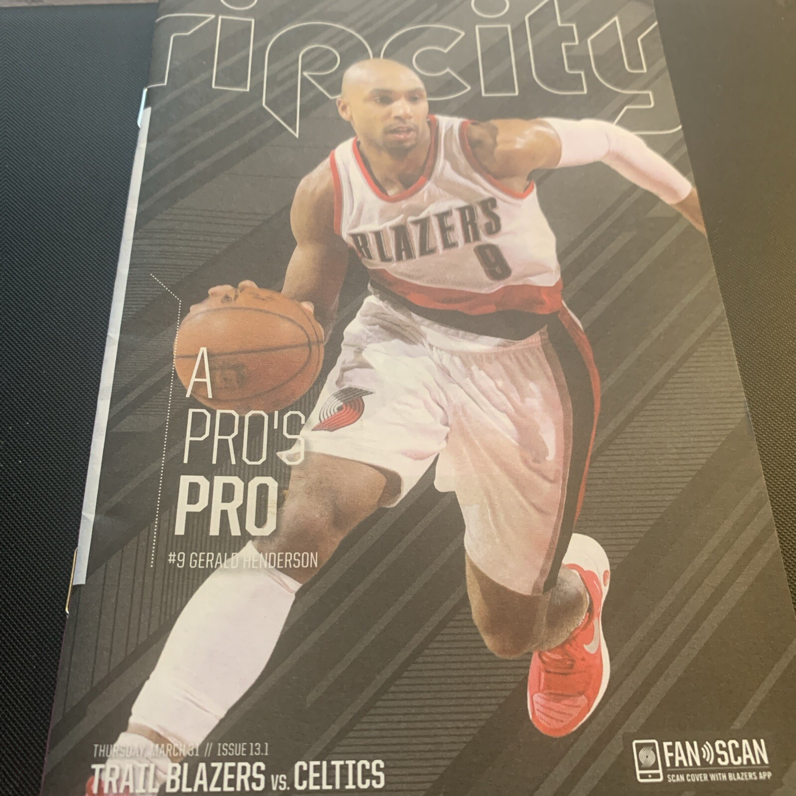 2016 Portland Trail Blazers Game Time Program Basketball Celtics