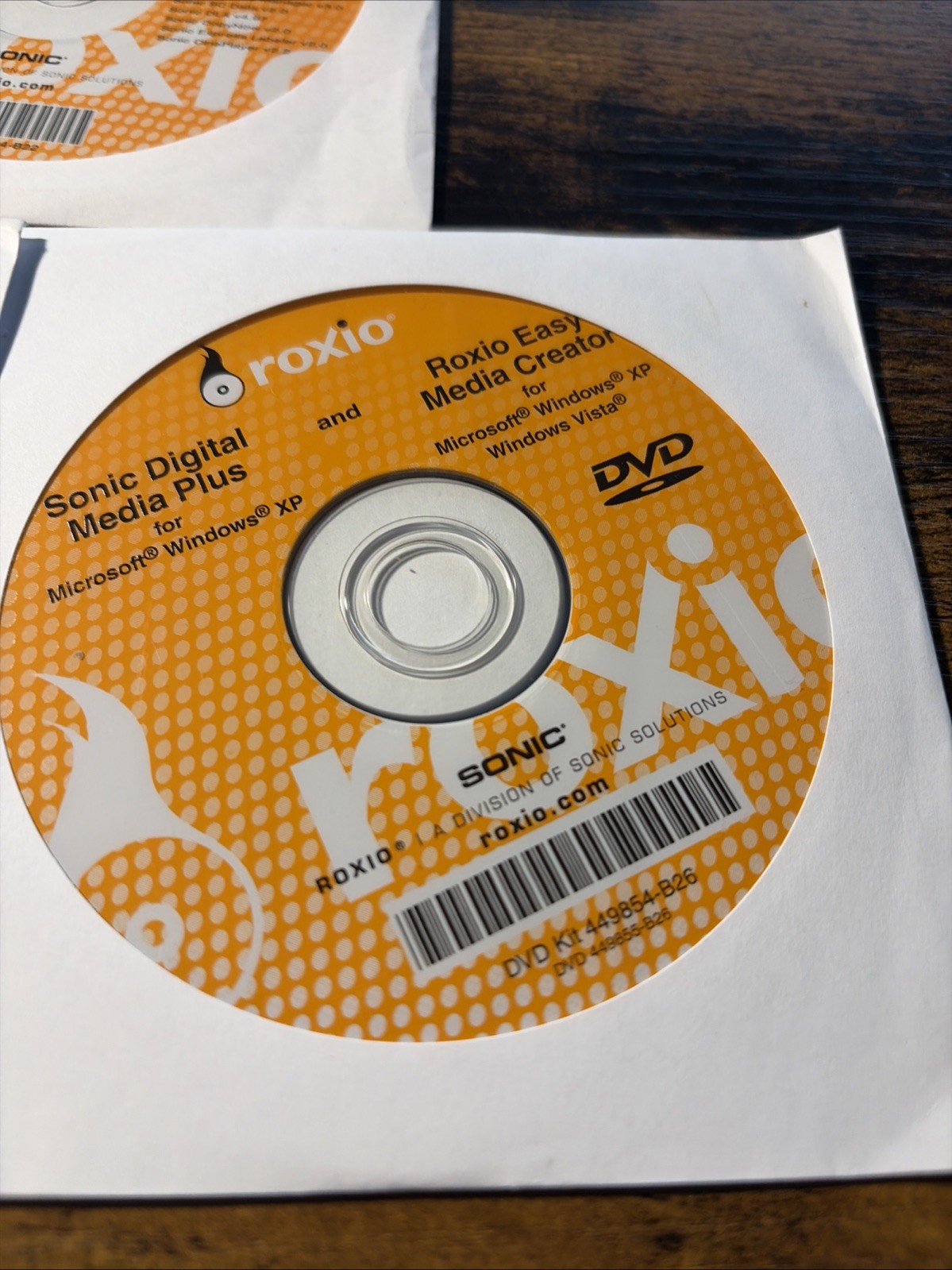 ROXIO Sonic Digital Media Plus / Roxio Easy Media Creator, Installer Windows XP