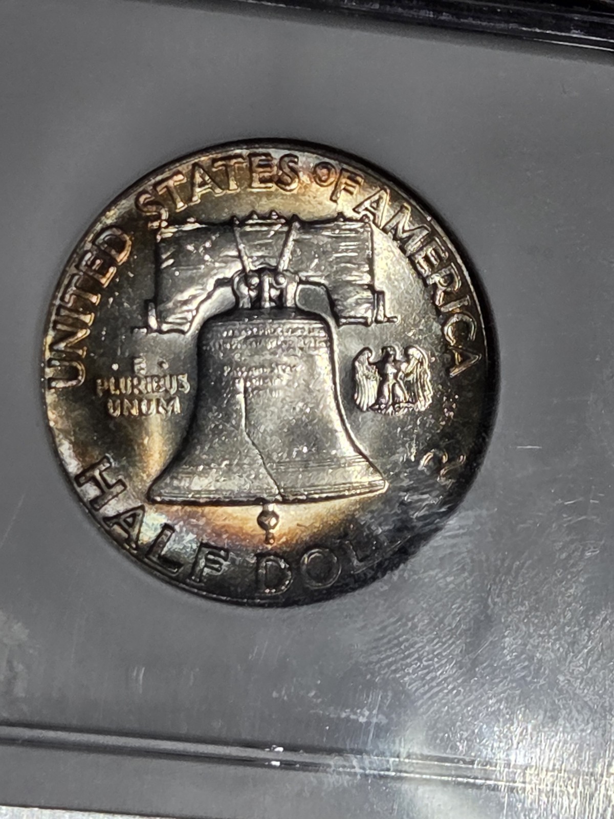 1949 50c Franklin Half NGC MS64 FBL Toned