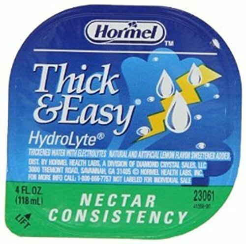 Thick & Easy Hydrolyte Thickened Water 4 oz. Portion Cup Lemon Nectar -48/Case