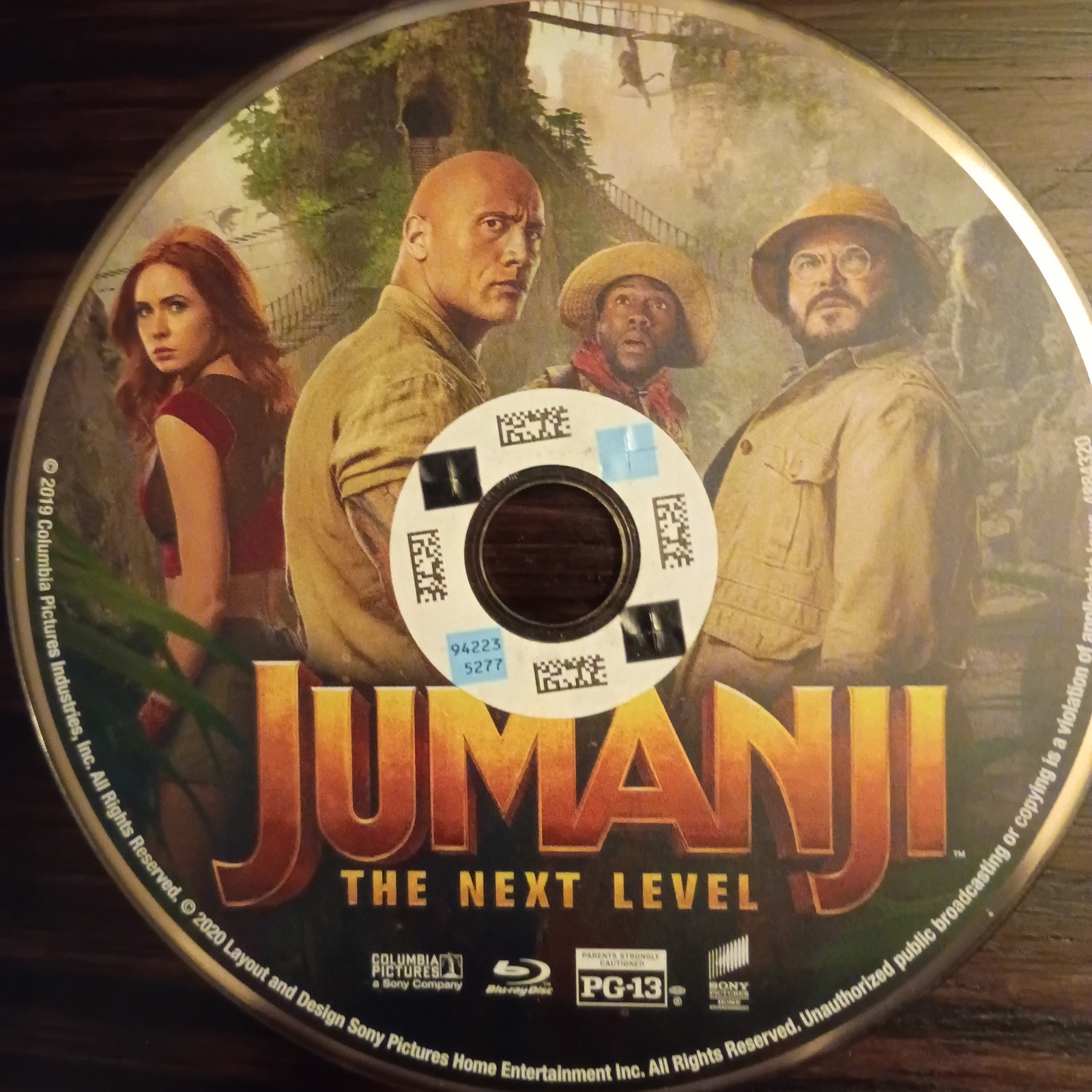 Jumanji: the Next Level (Blu-ray, 2019)Pre-owned Disk Only Rdbx 4840