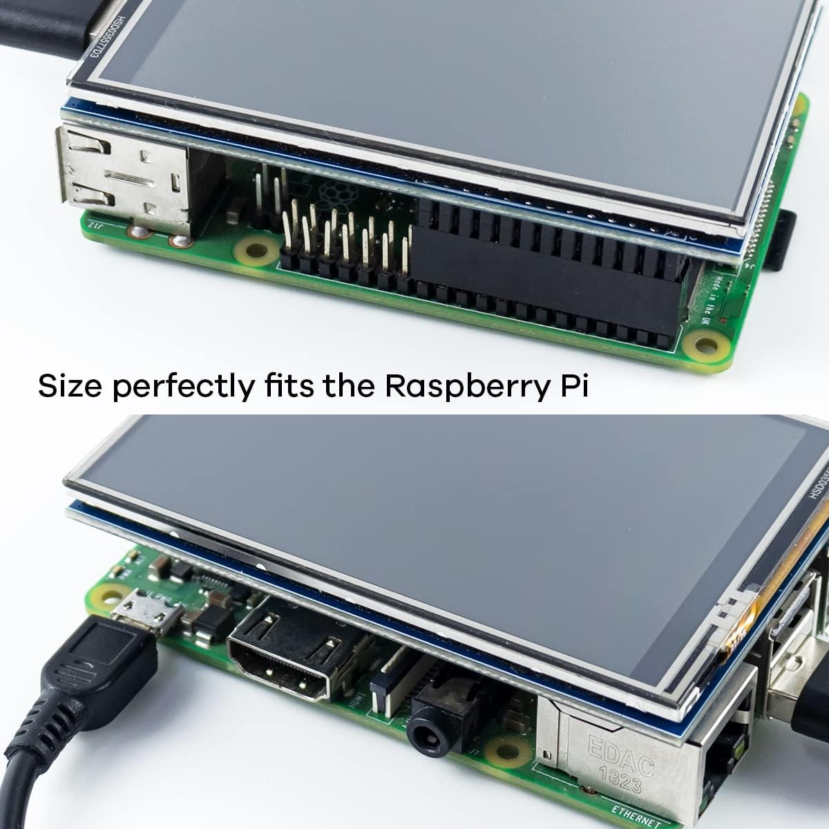 3.5 Inch 480x320 Touch Screen TFT LCD SPI Display Panel for Raspberry Pi B,...