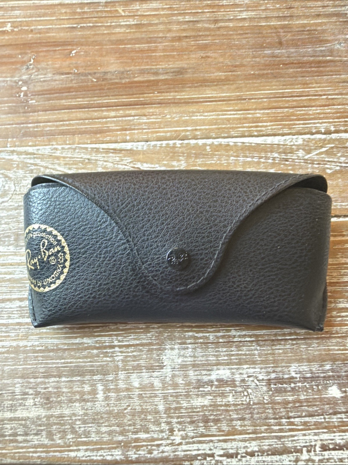Ray-Ban Black Leather Case Snap Closure for Sunglasses & Glasses