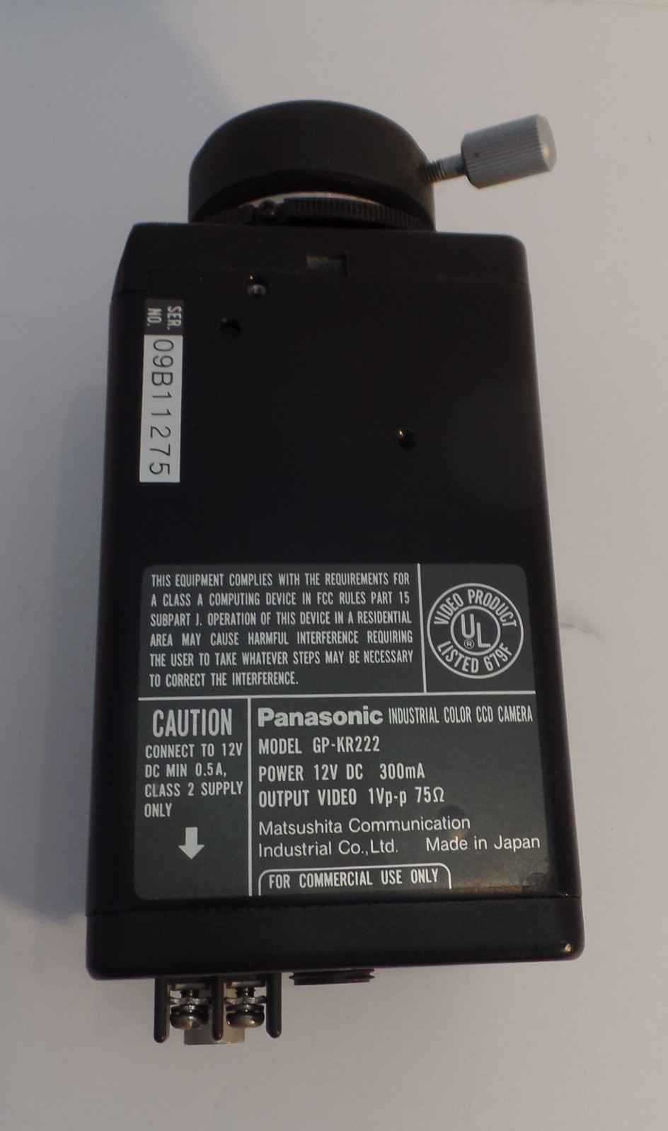 PANASONIC GP-KR222 DIGITAL COLOR CAMERA