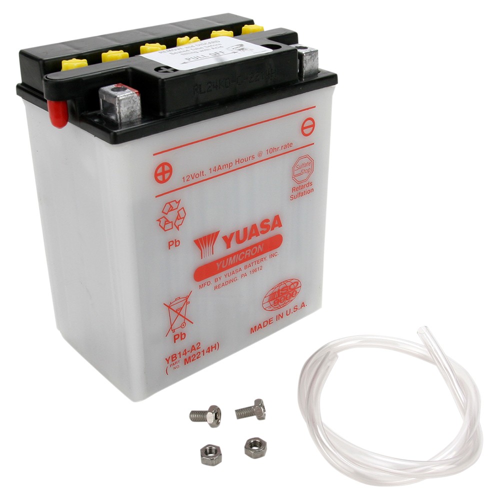 Yuasa Yumicron Battery-YB14-A2 for 1994-1996 Arctic Cat Puma Deluxe Snowmobile