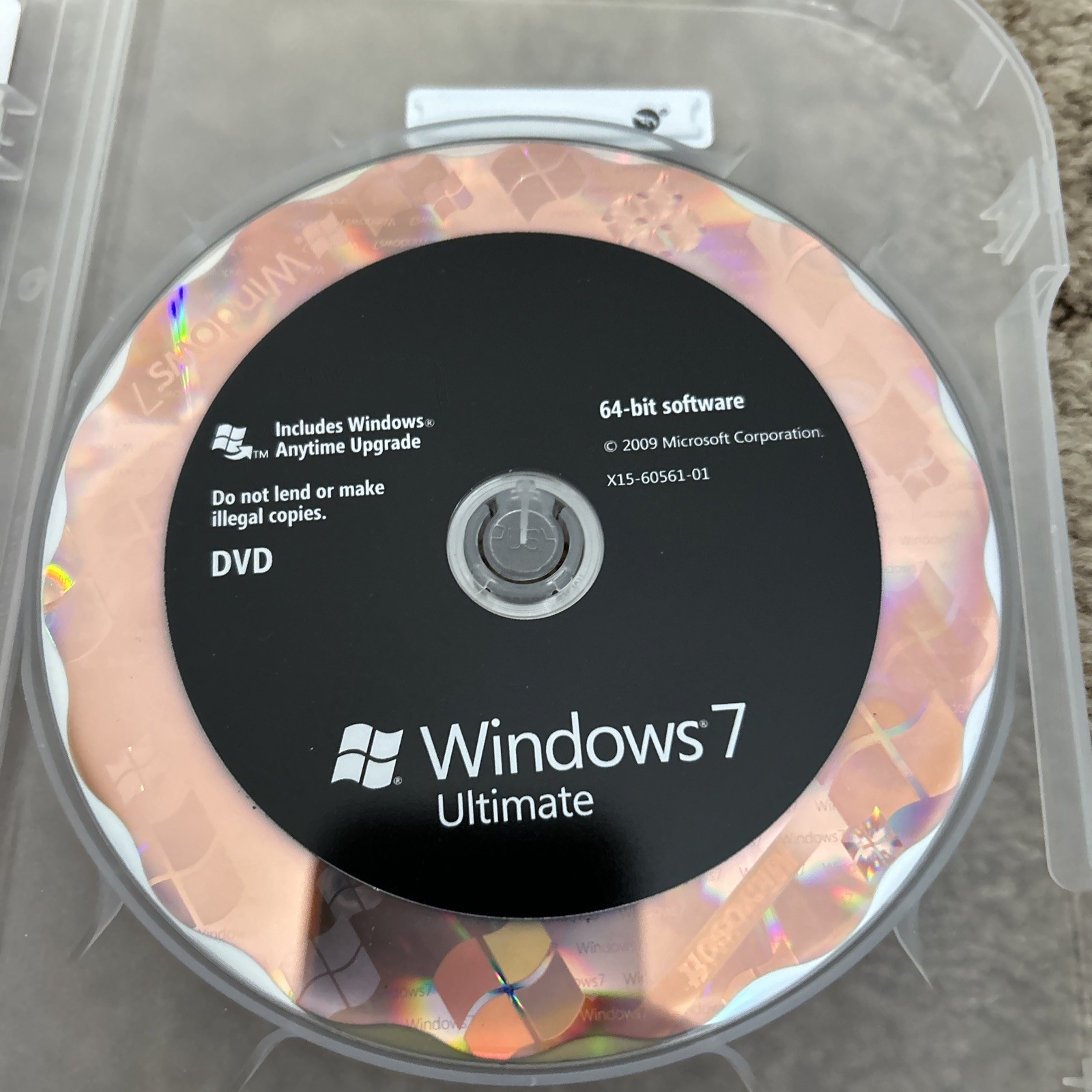 Microsoft Windows 7 Ultimate 32 & 64 Bit DVDs Genuine MS WIN Full Retail Box Key