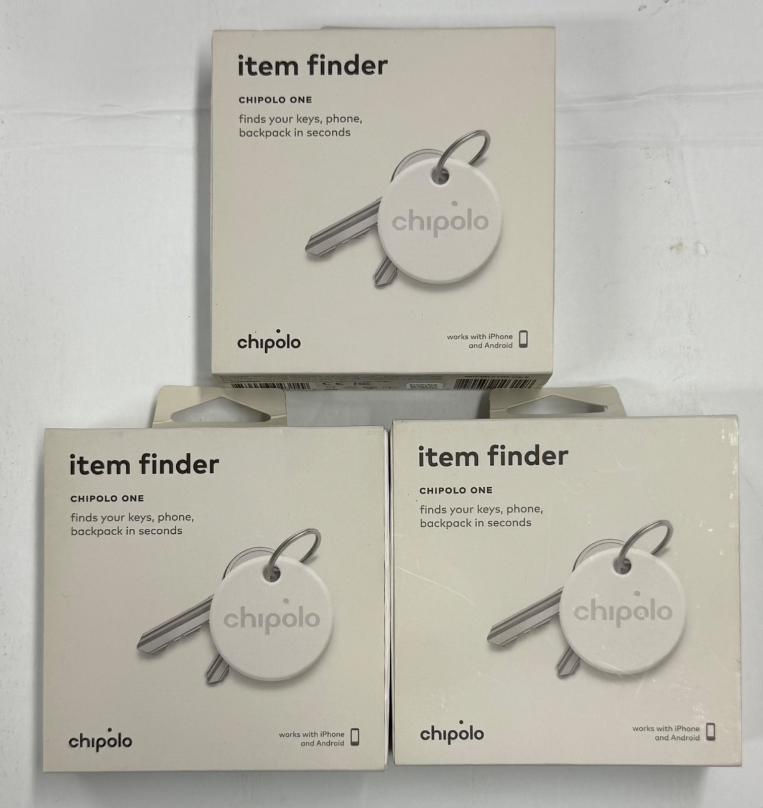 3/$39.99 Chipolo One "Item Finder" White (CH-C19M-WE-R)(052)