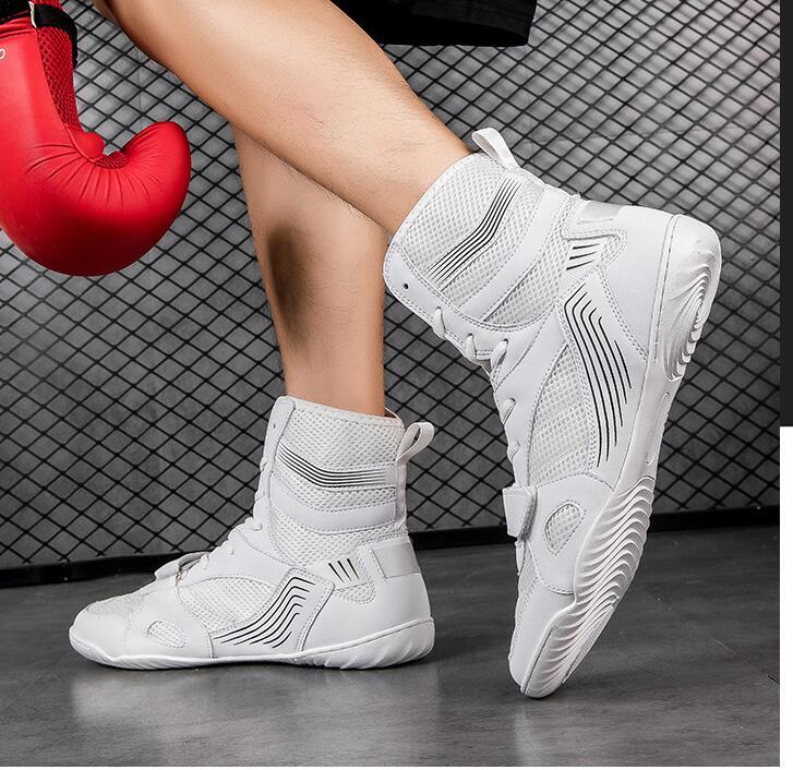 Men Wrestling Shoes Boxing Shoes High Top Fitness Sneakers Trainning Boots