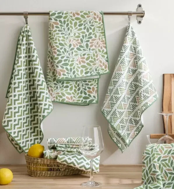8-PACK Microfiber Kitchen Towels Soft Super Absorbent Lint Free Washable 45x71cm