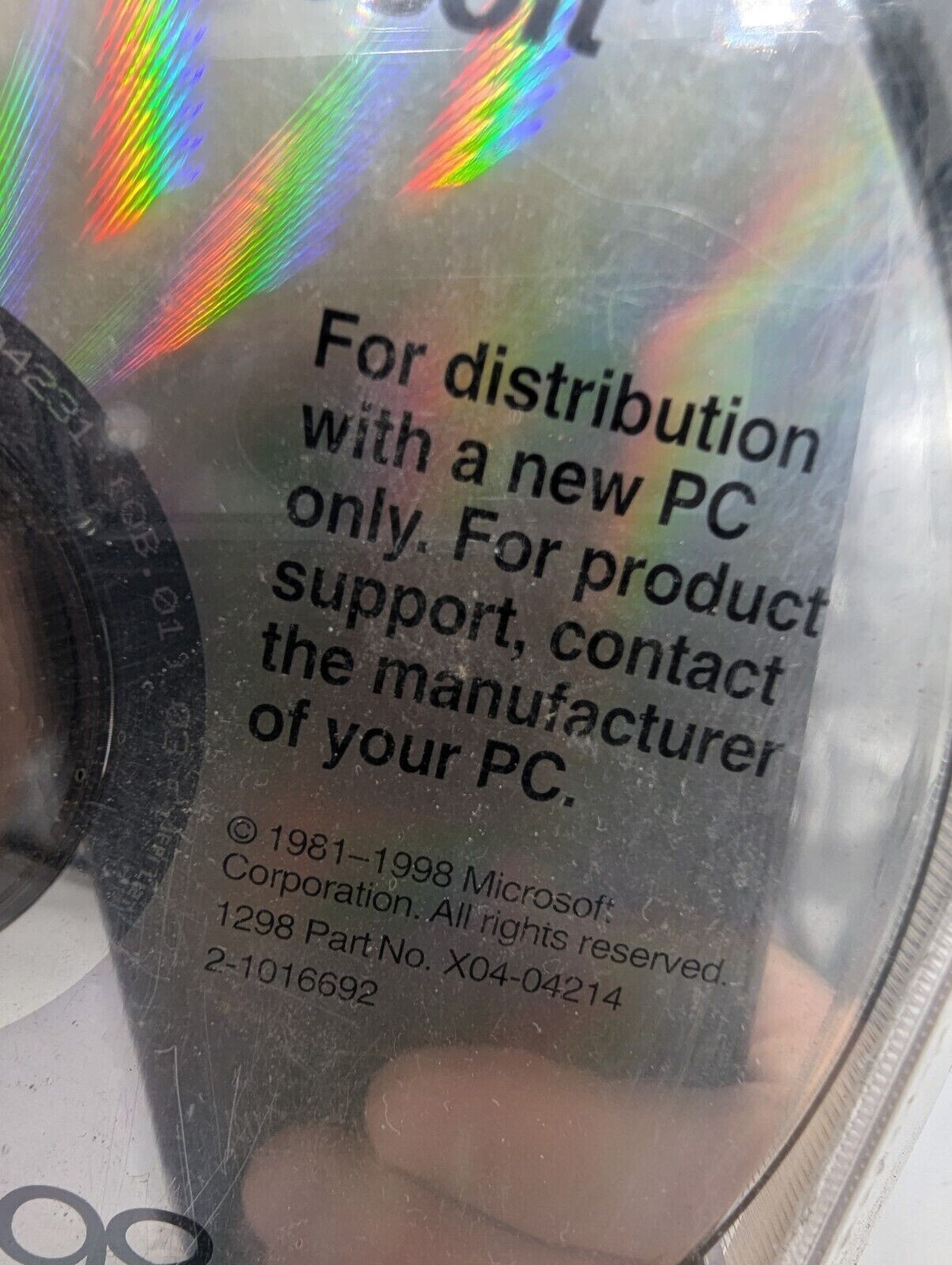 Microsoft Windows 98 New Sealed CD w/ COA & Product Key