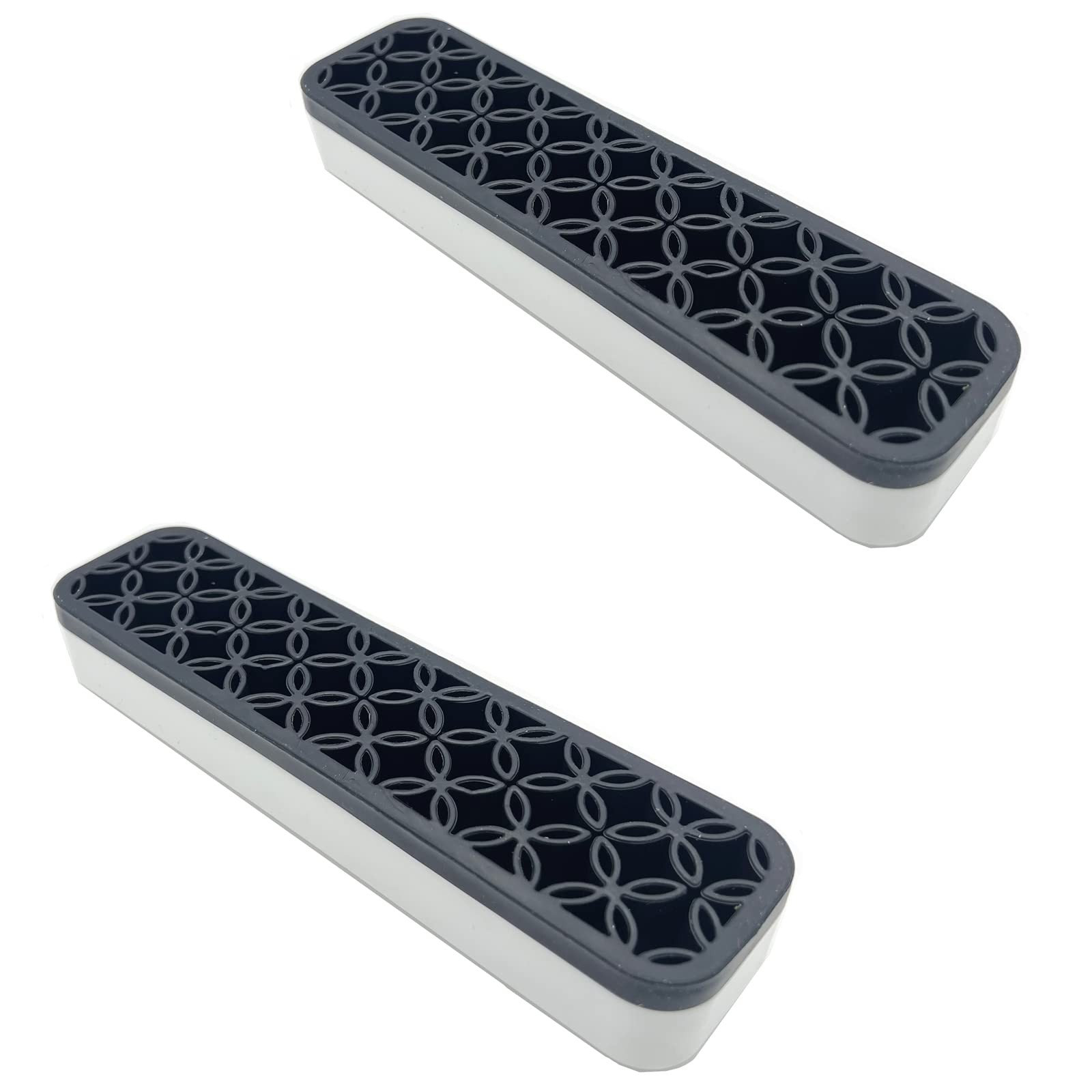 TANG SONG 2 PCS Rectangle Silicone Make up Brush Holder Cosmetic 2PCS, Black