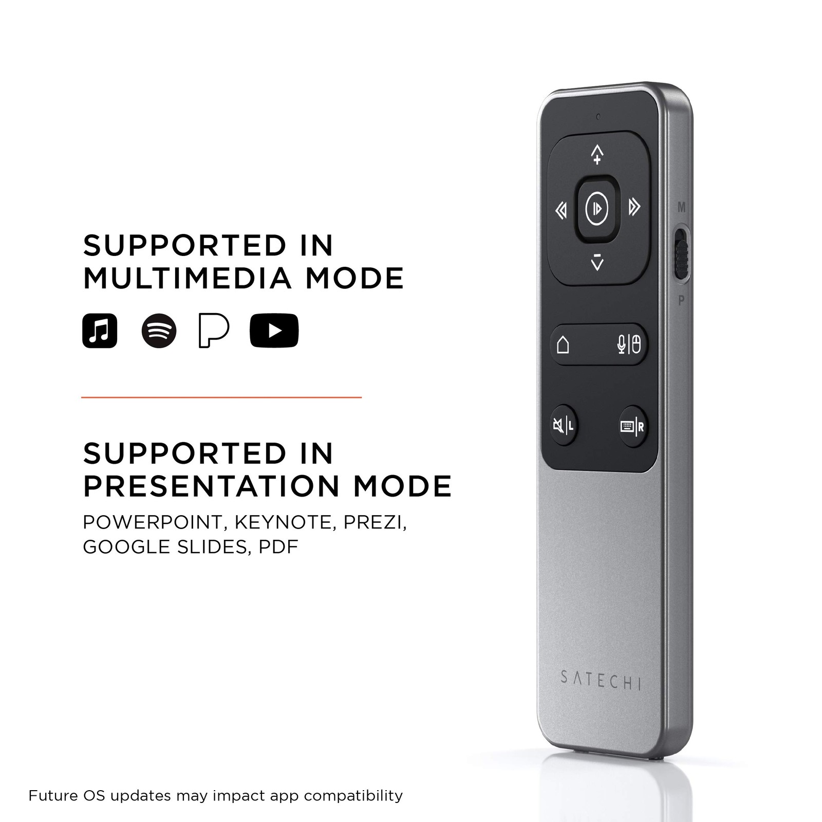 Satechi Bluetooth Remote Control, R2 Multimedia Remote Control in Presentatio...