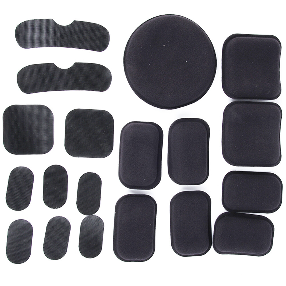 Combat Helmets 19-Piece Helmet Liner Soft Pads Replacement Kit Breathable Pads