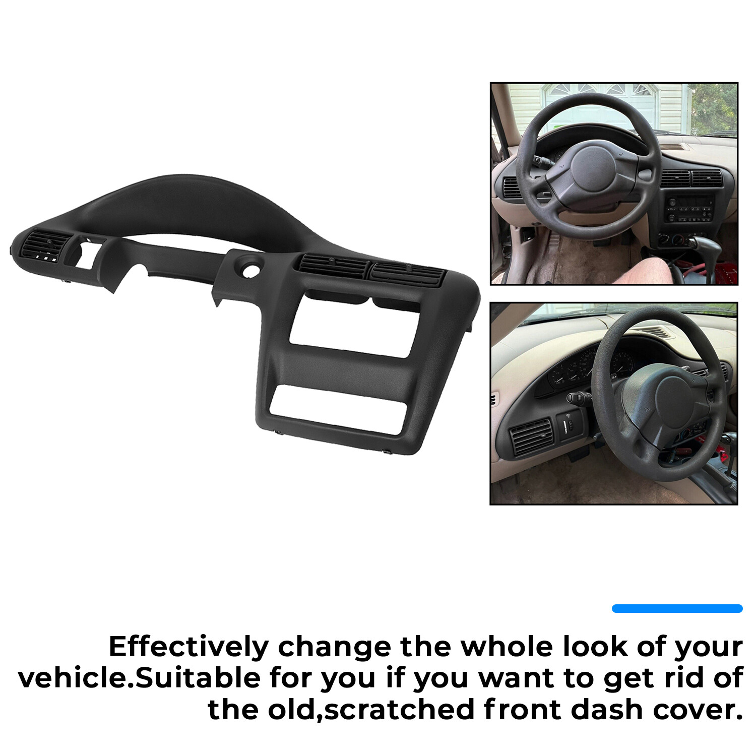 For 2000-2005 2004 Cavalier Dash Panel Speedometer Trim Bezel Rep. for #22698064